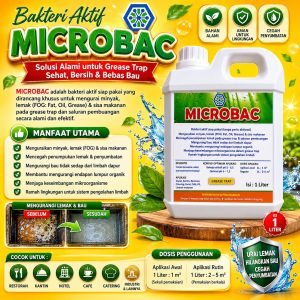 Jual Bakteri Microbac Grease Trap Limbah Dapur MBG di Jakarta