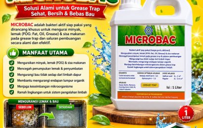 Jual Bakteri Microbac Grease Trap Limbah Dapur MBG di Jakarta